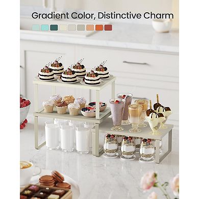 Stackable Expandable Cabinet Organizer Shelf Kitchen Counter Storage