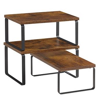 Stackable Expandable Cabinet Organizer Shelf Kitchen Counter Storage