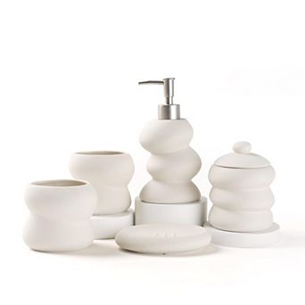 Ceramic Irregular Bathroom Set Minimalist Vanity Decor