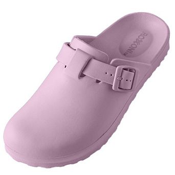 Roxoni Women’s Clogs Adjustable Buckle, Anti-Slip Sole, Stylish Mules & Slippers