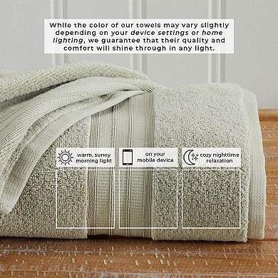 Madelinen 4-Pack Cotton Plush Bath Towel Set