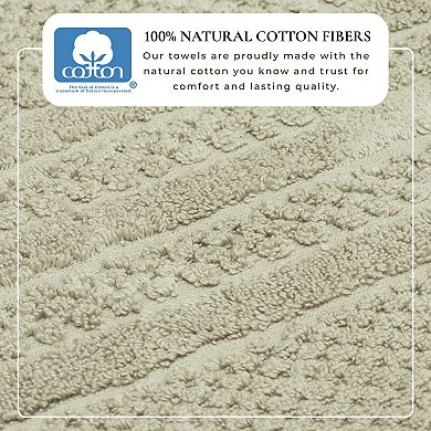 Madelinen 6-Pack Cotton Checkered Hand Towel Set