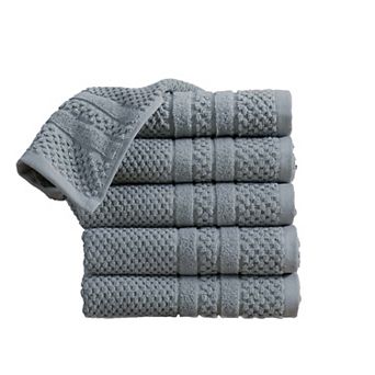 Madelinen® 6-Pack Cotton Checkered Hand Towel Set