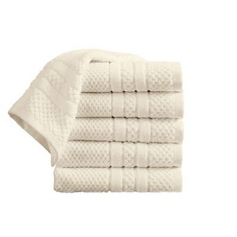 Madelinen® 6-Pack Cotton Checkered Hand Towel Set