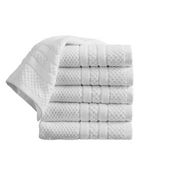 Madelinen® 6-Pack Cotton Checkered Hand Towel Set