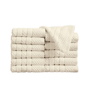 Madelinen® 12-Pack Cotton Checkered Washcloth Set