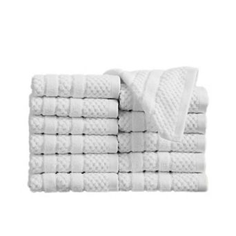 Madelinen® 12-Pack Cotton Checkered Washcloth Set