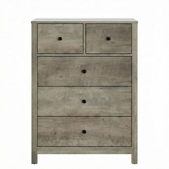 Modern 5 Drawer Dresser for Bedroom Tall Wooden Chest,Drawers for Entryway, Hallway, Home Office