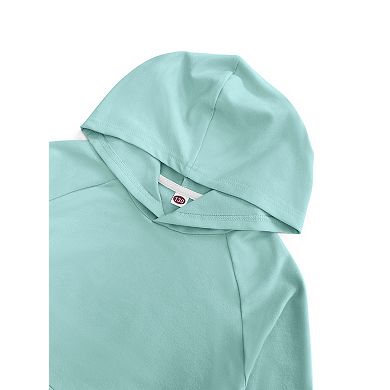 Girls Hoodie Sweatshirt Valentine's Day Lightweight Pullover Top with Thumb Hole