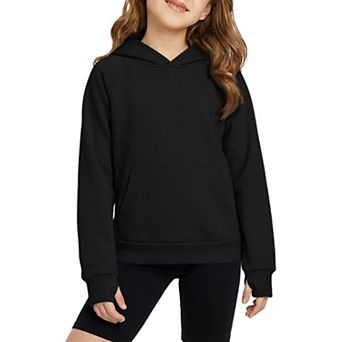 Girls Hoodie Sweatshirt Valentine's Day Lightweight Pullover Top with Thumb Hole