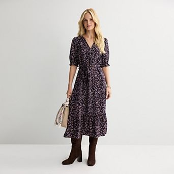 Women's Sonoma Goods For Life® Tiered Midi Dress