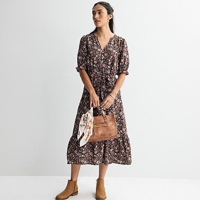 Petite Sonoma Goods For Life® Tiered Midi Dress