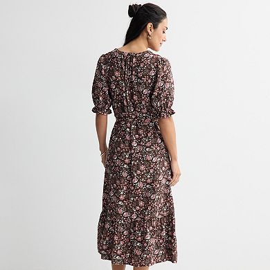 Petite Sonoma Goods For Life® Tiered Midi Dress