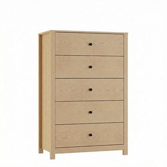 5 Dresser for Bedroom Modern Wood Storage Dresser with Deep Drawers for Living Room, Hallway