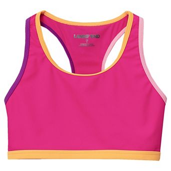 Girls 2-16 Lands' End Chlorine Resistant Contrast Racer Back Bikini Swim Top