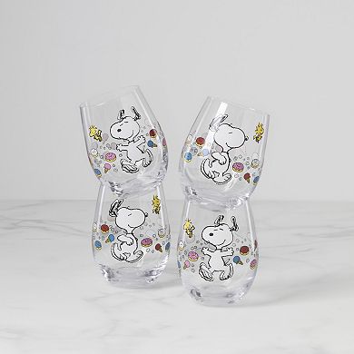 Lenox Chef Snoopy 4-Pack Tumblers Set