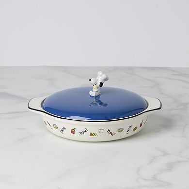 Lenox Chef Snoopy Covered Casserole Dish