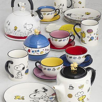 Lenox Chef Snoopy Teapot with Woodstock Lid