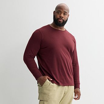 Big & Tall Sonoma Goods For Life® Supersoft Long Sleeve Crewneck Tee