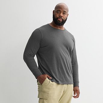 Big & Tall Sonoma Goods For Life® Supersoft Long Sleeve Crewneck Tee
