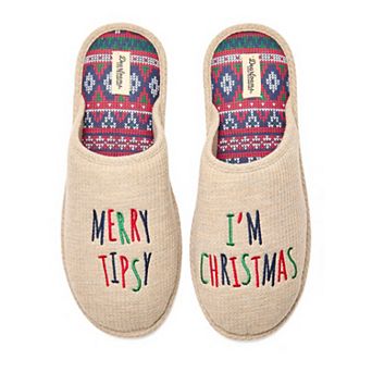 Dearfoams Twin Notch Moc Toe Men's Clog Slippers