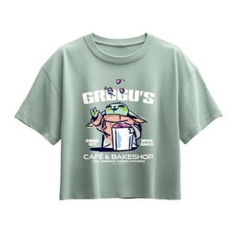 Girls 7-16 Star Wars The Mandalorian & Grogu Grogu's Café & Bakeshop Boxy Teee