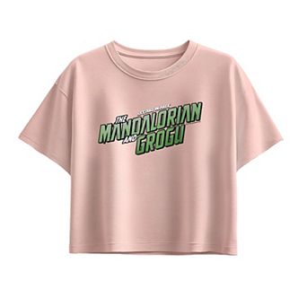 Girls 7-16 Star Wars The Mandalorian & Grogu Logo Boxy Tee