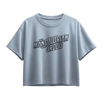 Girls 7-16 Star Wars The Mandalorian & Grogu Logo Boxy Tee