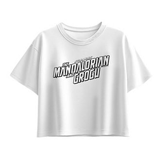 Girls 7-16 Star Wars The Mandalorian & Grogu Logo Boxy Tee