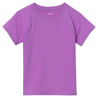 Girls 2-16 Lands' End Chlorine Resistant Short Sleeve Magic Print Rashguard