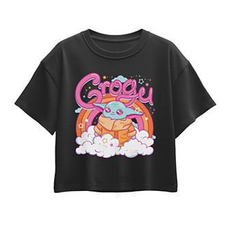 Girls 7-16 Star Wars The Mandalorian Grogu Kawaii Boxy Tee