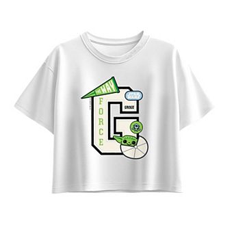 Girls 7-16 Star Wars The Mandalorian Grogu Collegiate Boxy Tee