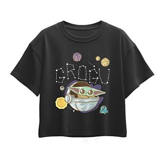 Girls 7-16 Star Wars The Mandalorian Grogu Boxy Tee