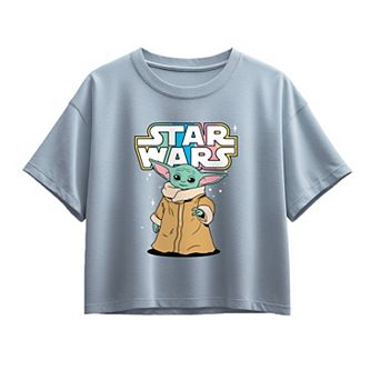 Girls 7-16 Star Wars The Mandalorian Grogu Boxy Tee