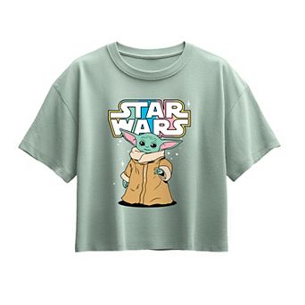 Girls 7-16 Star Wars The Mandalorian Grogu Boxy Tee