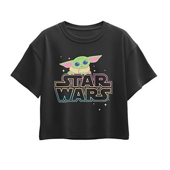 Girls 7-16 Star Wars The Mandalorian Grogu Boxy Tee