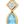 Gold Tone Aqua