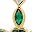 Gold Tone Green