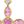 Gold Tone Pink