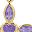 Gold Tone Purple