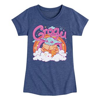 Girls 7-16 Star Wars The Mandalorian Grogu Kawaii Graphic Tee