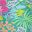 Teal Tropical Floral