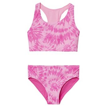 Girls 2-16 Lands' End Chlorine Resistant Reversible Sporty Bikini Swim Top & Swim Bottoms Set