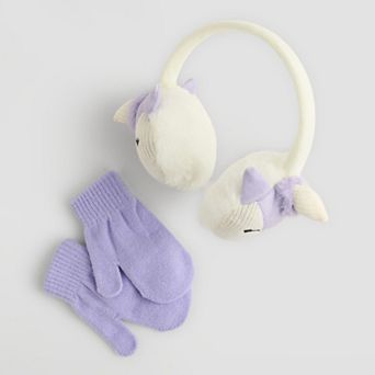 Toddler Girl Addie & Tate Earmuffs with Matching Mittens
