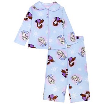 Toddler Girl Disney's Frozen Elsa & Anna Pajama Top & Pajama Bottoms Set