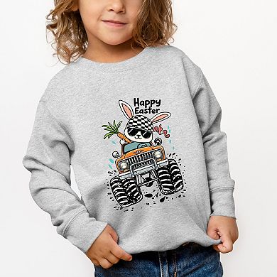 Happy Easter Monster Truck - Toddler Graphic Sweatshirt