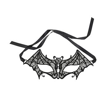 Elegant Lace Half Face Party Mask in Black for Special Occasions 1 pc
