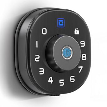 5-in-1 Aluminum Smart Pad Lock with Wi-Fi & Voice Control, Fingerprint, IC Card, Keypad, Auto-Unlock