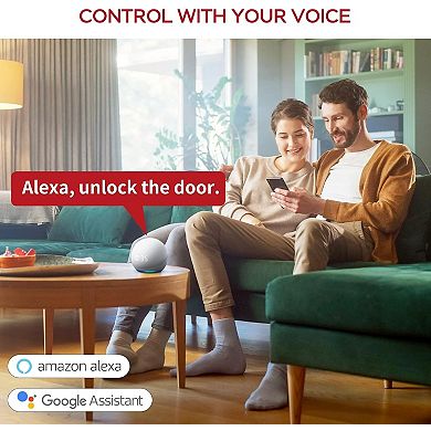 5-in-1 Aluminum Smart Pad Lock with Wi-Fi & Voice Control, Fingerprint, IC Card, Keypad, Auto-Unlock