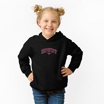 Embroidered Howdy Bull Varsity - Toddler Hoodie